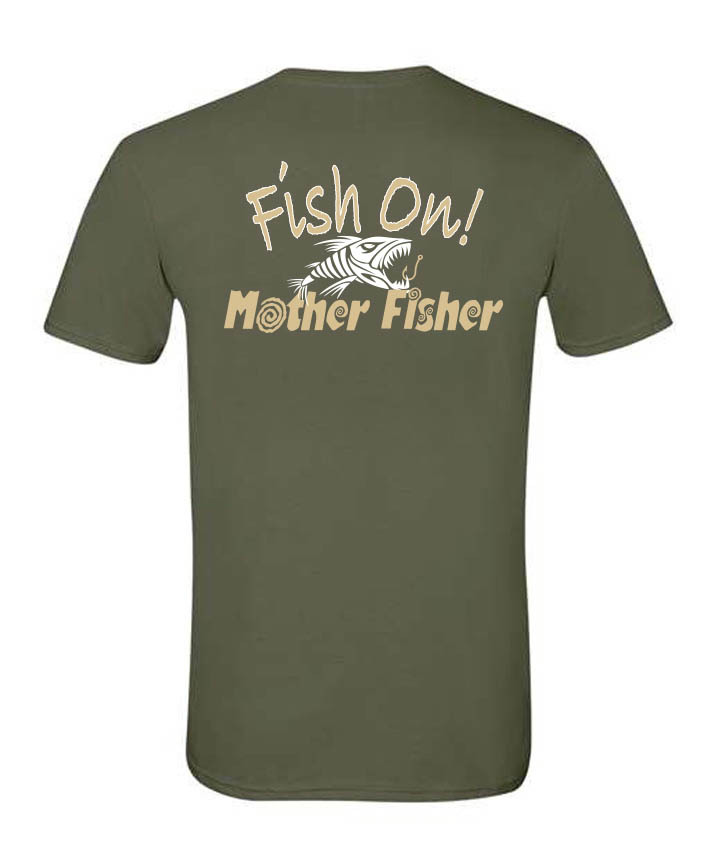 Camo Green - Short sleeve 100% ringspun cotton T shirt. More than just a 