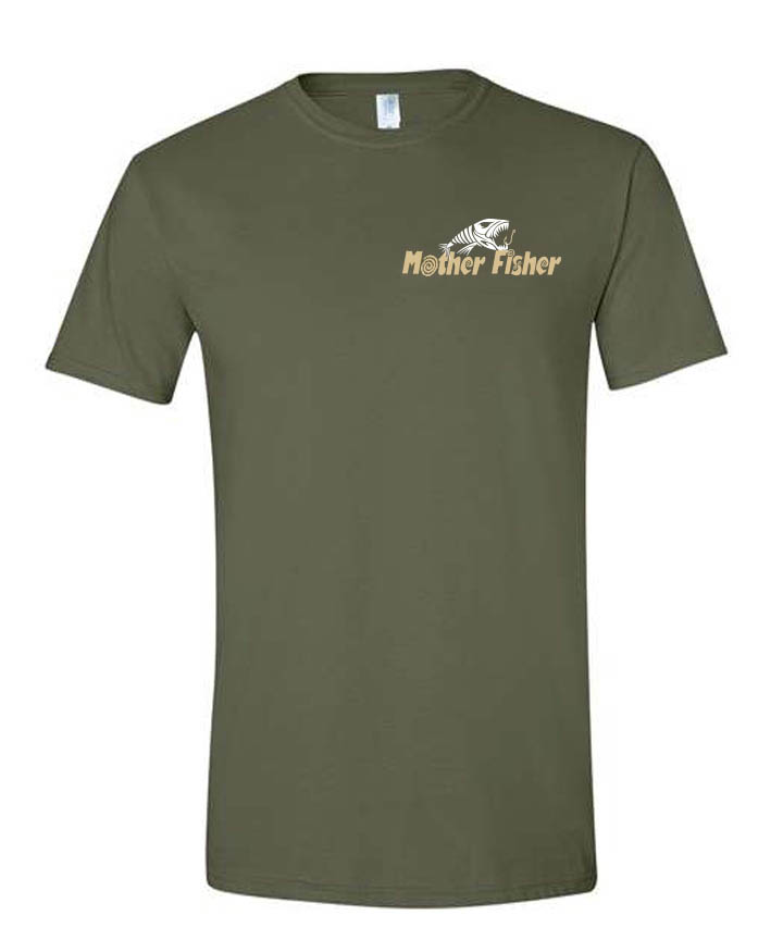 Camo Green - Short sleeve 100% ringspun cotton T shirt. More than just a 